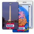 Luggage Tag - 3D Lenticular Washington Monument Stock Image (Imprinted)